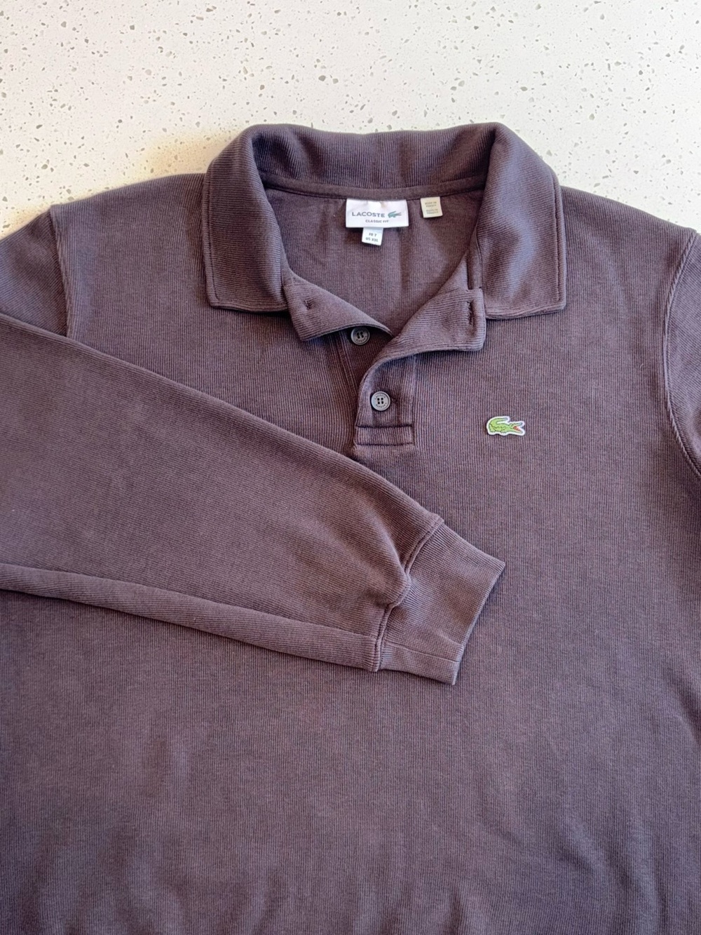 Lacoste Men's Brown Long Sleeve Sweatshirt